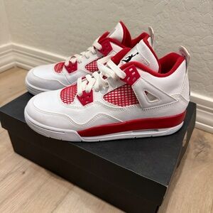 Jordan Kids Red and White Sneakers